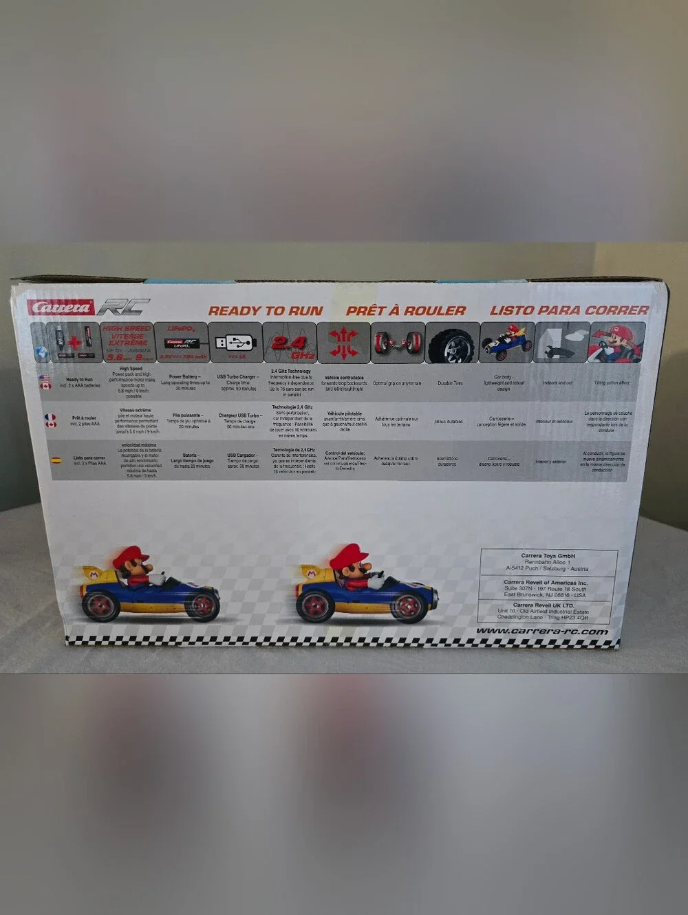 Nintendo Carrera RC Mario Kart -  Mach 8 Mario 2.4 GHz